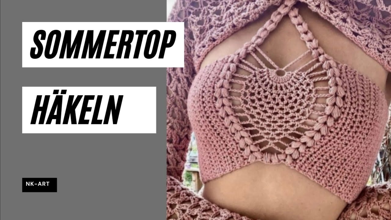Trendiges Sommertop mit lüftigem Design häkeln 