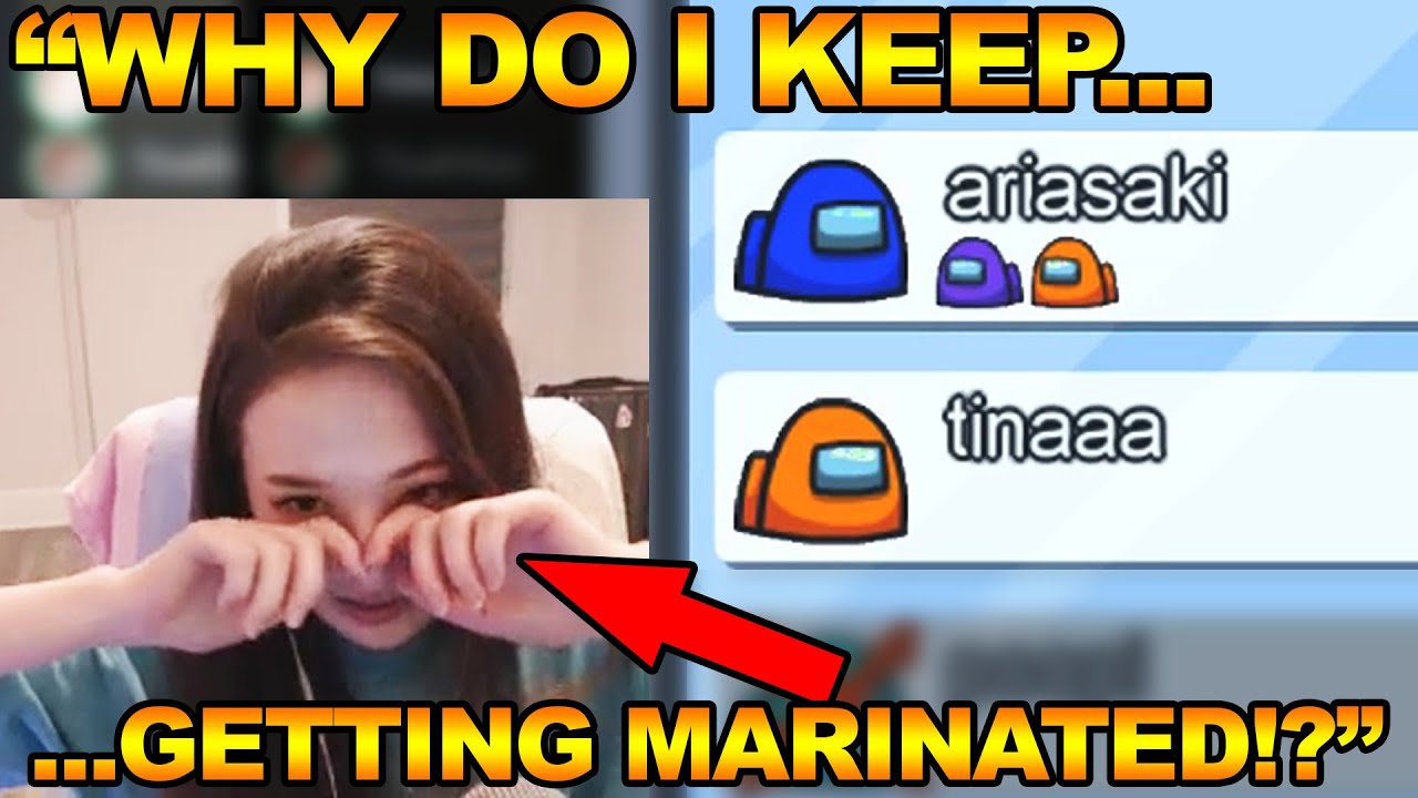 Tinaaa(TinaKitten) CRIES ON STREAM BECAUSE OF HAFU'S MARINATION! | TINAAA CRIED DURING AMONG US GAME