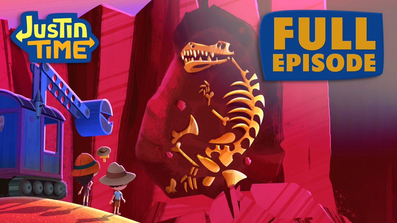 Big Big Dino Dig 🦖 FULL EPISODE I Justin Time Season 3