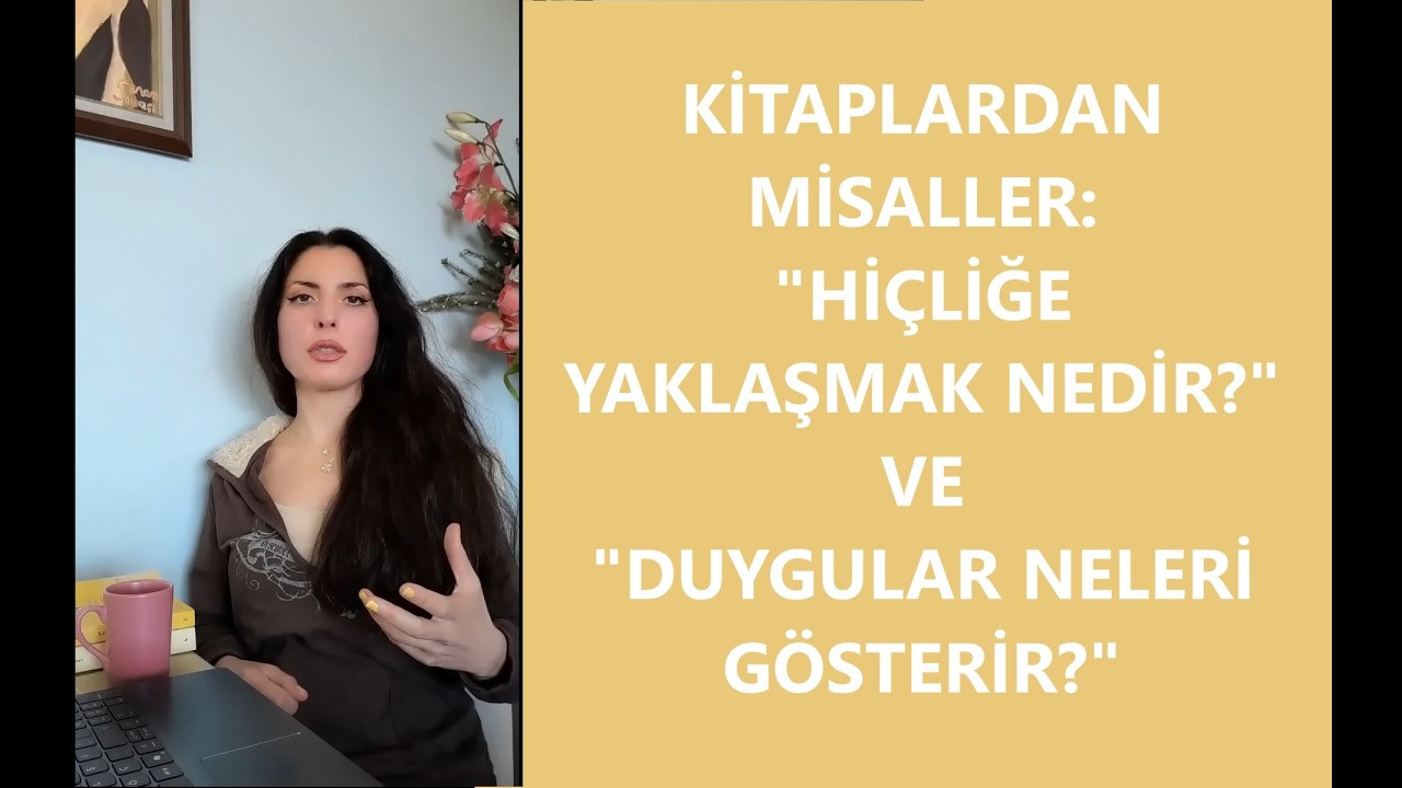 KİTAPLARDAN MİSALLER: 