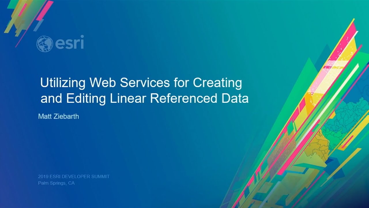 Utilizing Web Services for Creating and Editing Linear Referenced Data