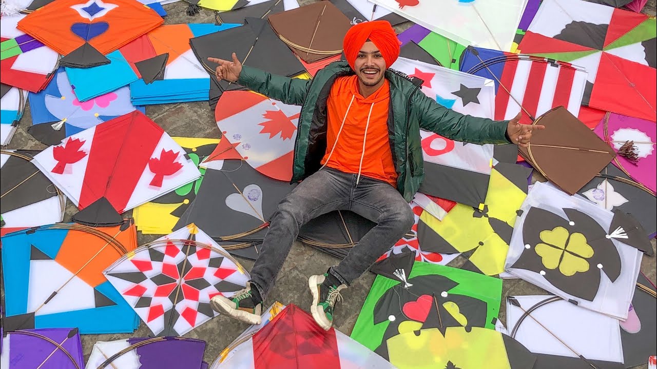 Flying  Kites on Lohri || Patangbazi | Kites Vlog
