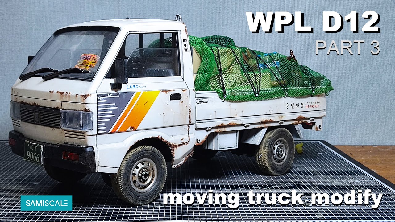 WPL D12 scale moving truck modify  (라보 이삿짐 트럭 버전)
