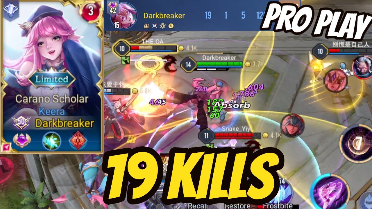 KEERA PRO 19 KILLS GAMEPLAY COMMENTARY GUIDE | AoV | 傳說對決 | RoV | Li&ecirc;n Qu&acirc;n Mobile