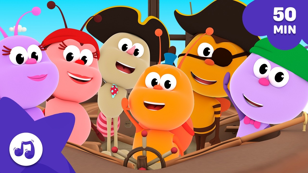 Il Canto Dei Pirati 🏴‍☠️ [50 min] I Piccoli Insetti 🐞 Video Per Bambini