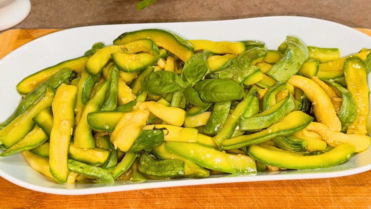 ZUCCHINE ALL'INSALATA LEGGERE FACILI E TANTO BUONE