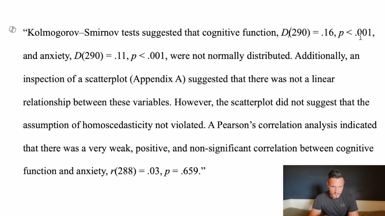Pearson Correlation on SPSS (2025) With an Example APA Results Section