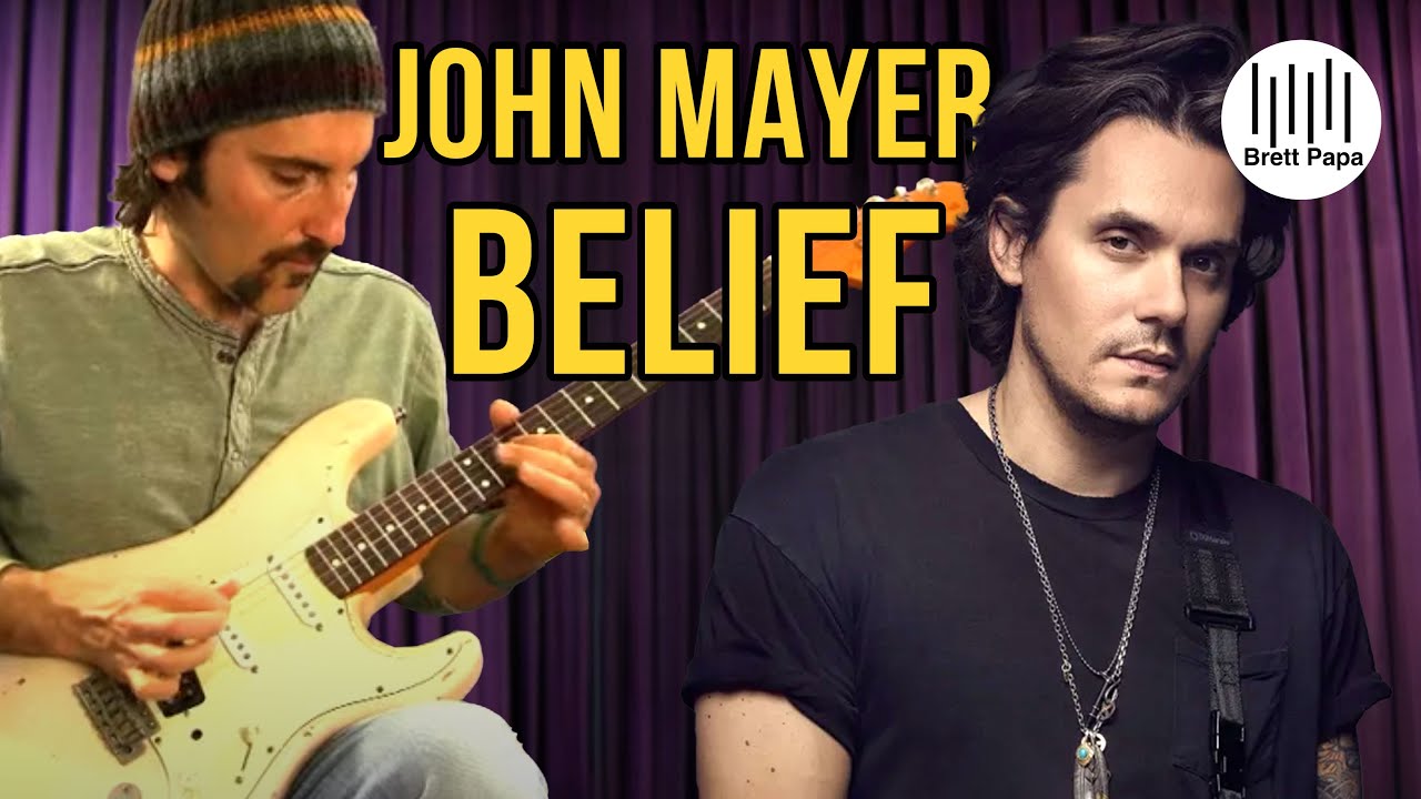 John Mayer Belief - Solo - Guitar Lesson