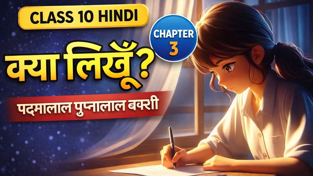 Class 10 Hindi Chapter 3 | क्या लिखूँ | Full Explanation