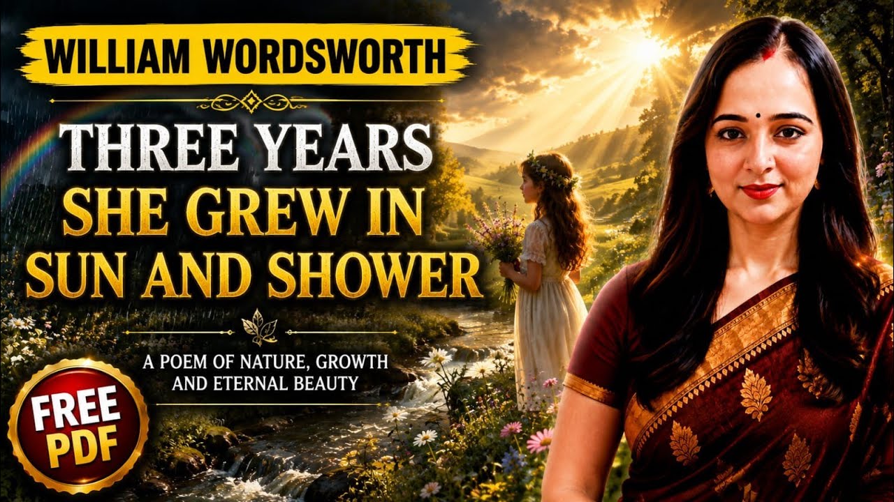 Three Years She Grew in Sun and Shower by William Wordsworth