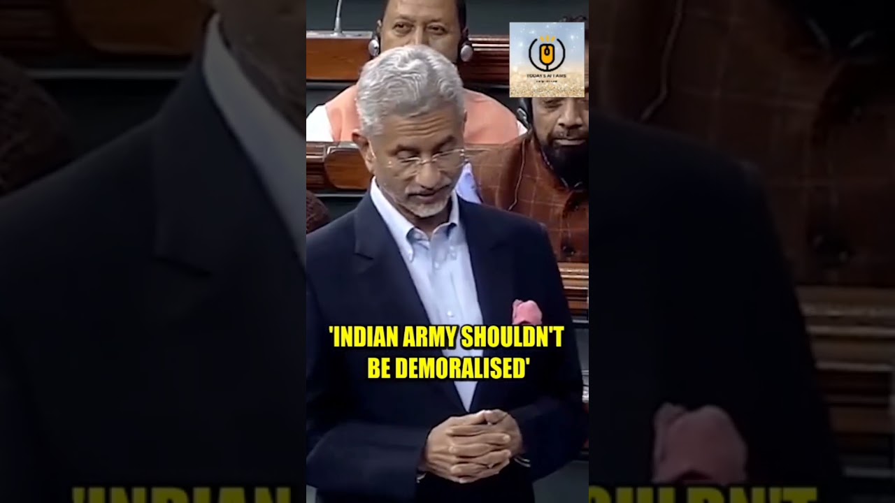Jaishankar says on Indian Army