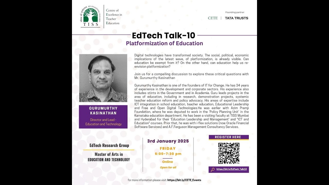 EdTech Talk 10: Platformization of Education