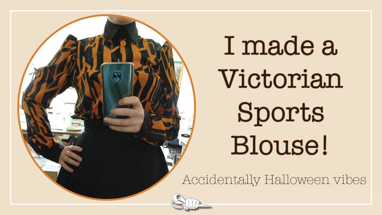 I made a Victorian Sports Blouse.
