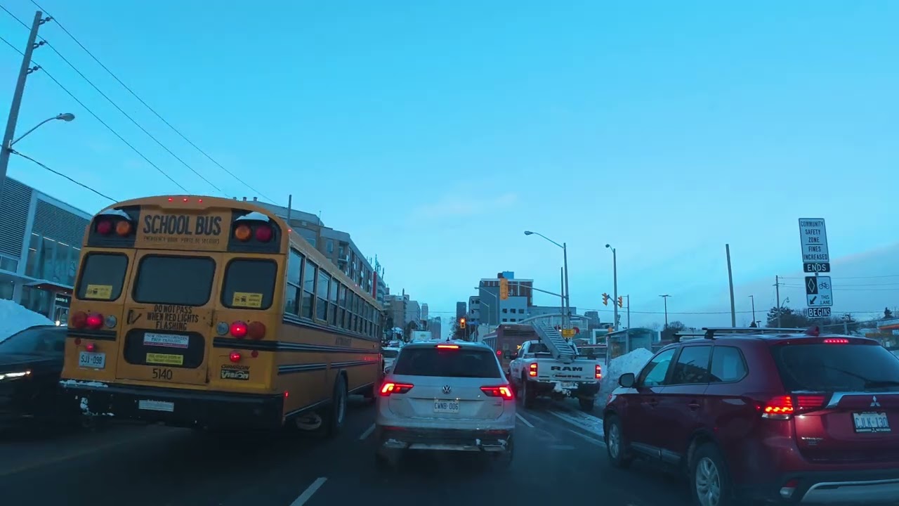 Toronto City Drive Winter