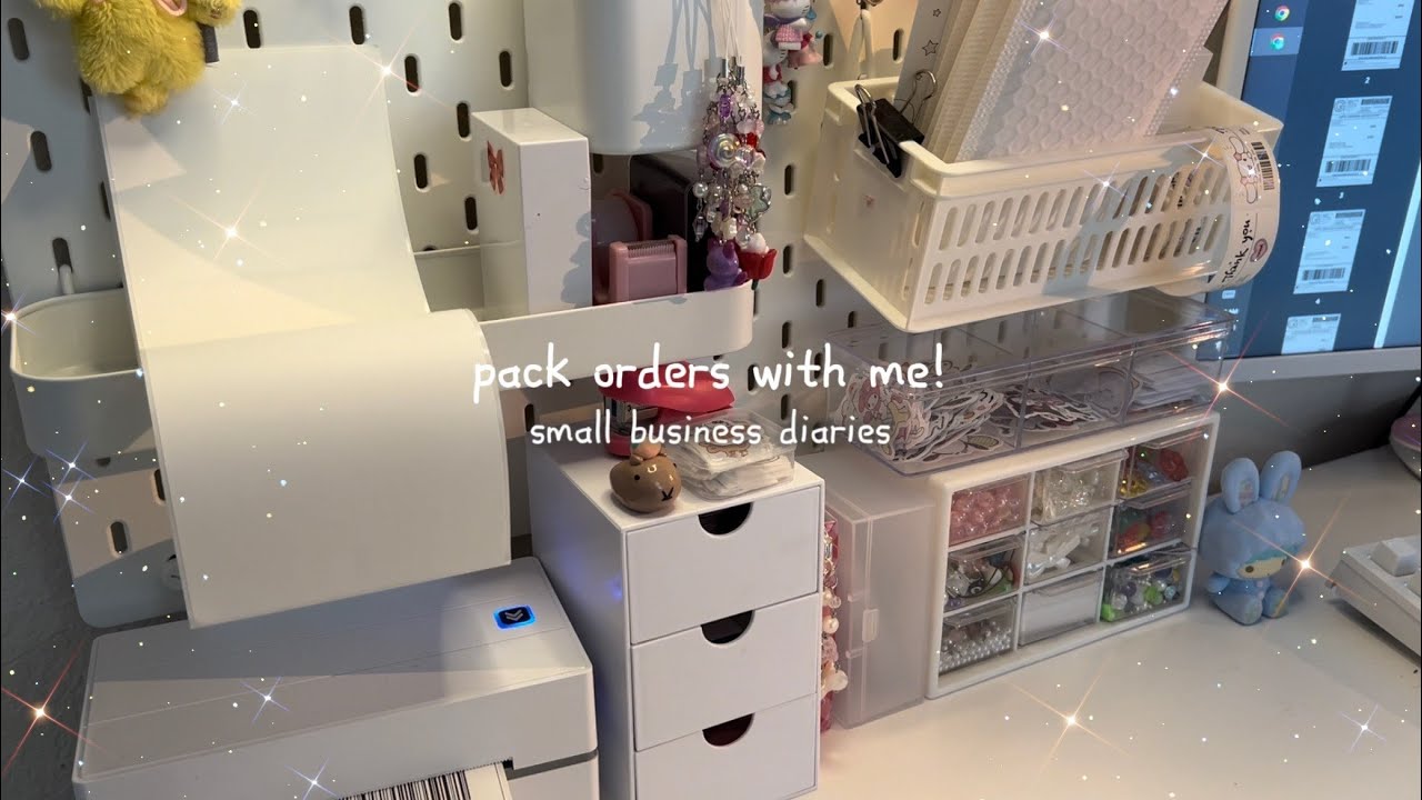 Pack Orders With Me ASMR Etsy Small Jewelry Business | Small Business Diaries ⋆ ˚｡⋆౨ৎ˚ | no talking