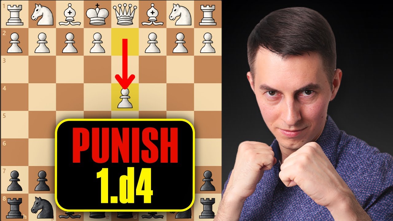 Мощный шахматный дебют за черных против 1.d4