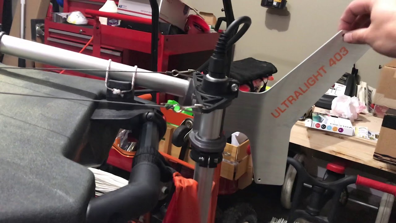 Hobie PA12 Pro Angler Torqeedo 403 Ultralight Install with Rudder Integration