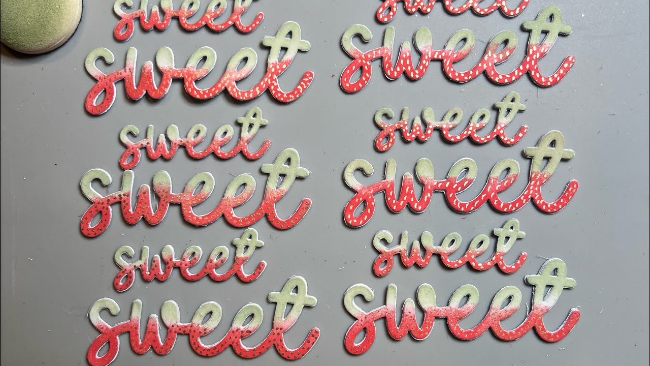 Make strawberry themed embellishments with me. Inspired by @hshandmakes 