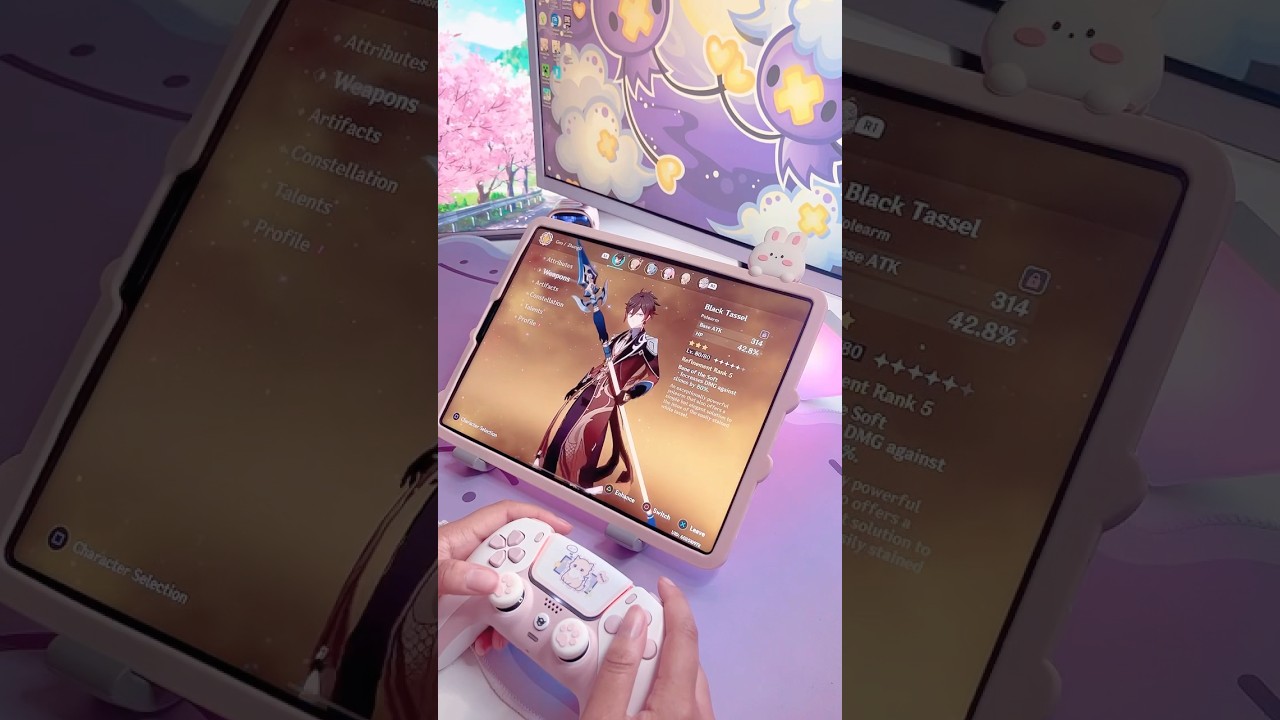 Balancing studying and games 😢 #genshinimpact #ipad #genshin