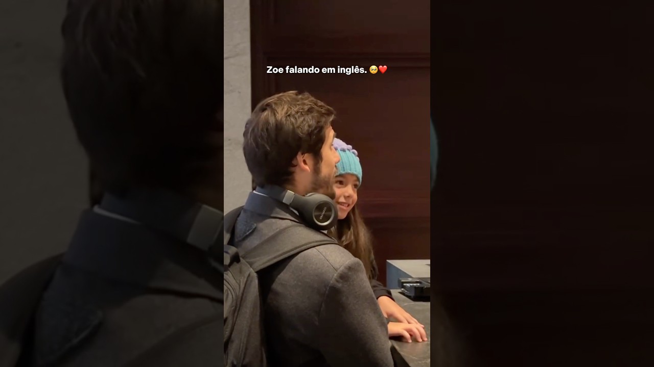 Zoe falando em ingl&ecirc;s. 🥺❤️ #viagem #f&eacute;rias #orlando