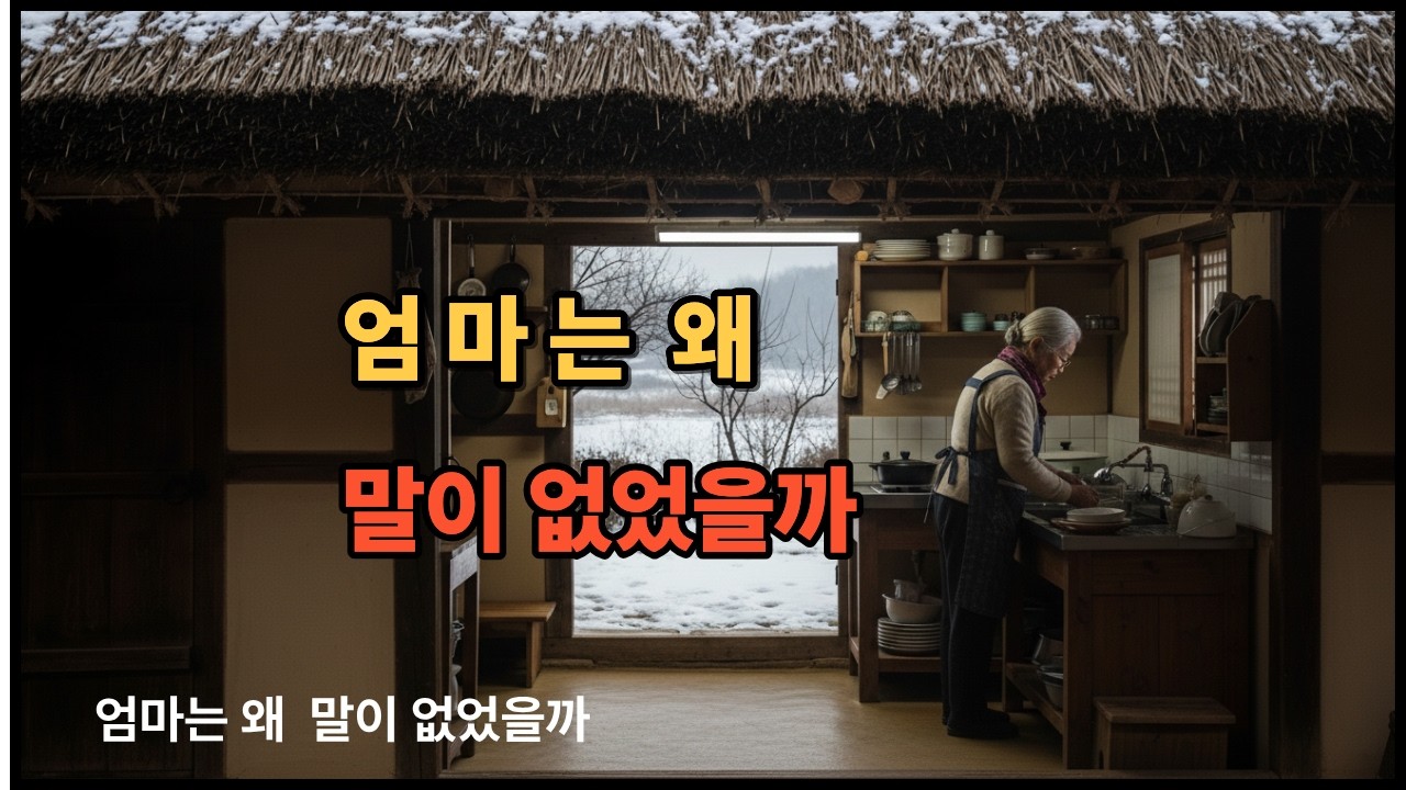 엄마는 왜 말이 없었을까