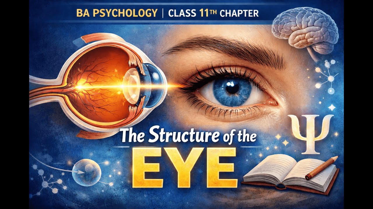 Eye Structure and Function | Human Eye Explained | Class 11 Psychology & BA Psychology