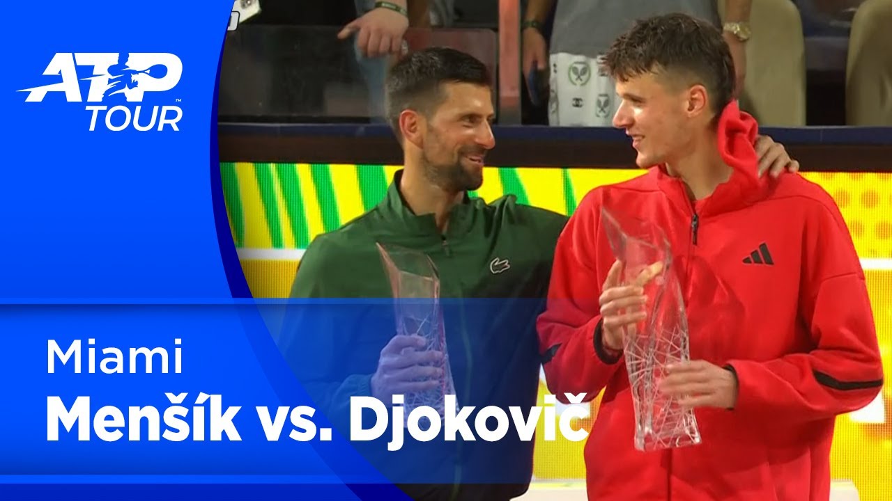 Finále ATP Miami: Jakub Menšík (CZE) vs. Novak Djokovič (SRB)