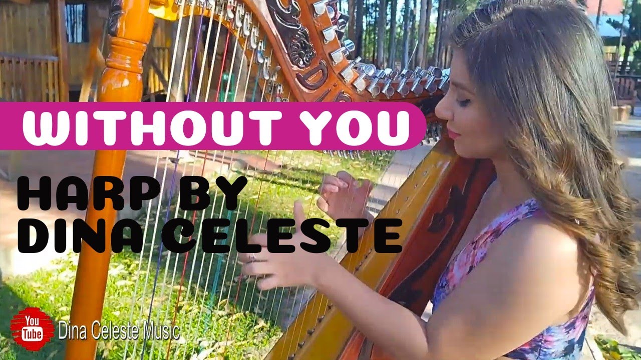 Mariah Carey - Without you - Harp Cover (Dina Celeste)