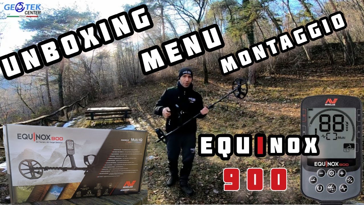 Minelab Equinox 900: Unboxing, Montaggio e Menu Impostazioni del Metal Detector