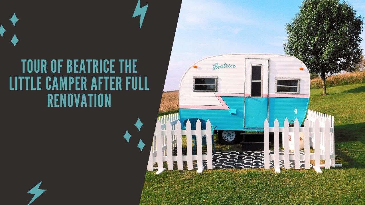 Video Tour of Beatrice my 1969 vintage camper after full renovation