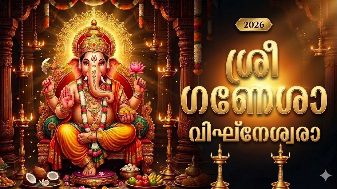 Vighnavinayaka Paada Namasthe | ഗണപതി ഭക്തിഗാനം | Ganapati Malayalam Devotional Song