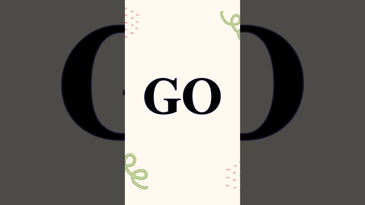 Sight Words “I” “GO” “SEE” (Kindergarten Prep)