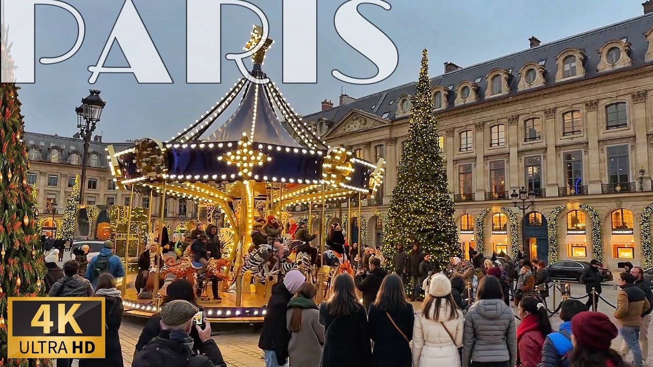 [🇫🇷Paris France 4K 120FPS Walking Tour] Paris Early Winter Walk 20/NOVEMBER/2025