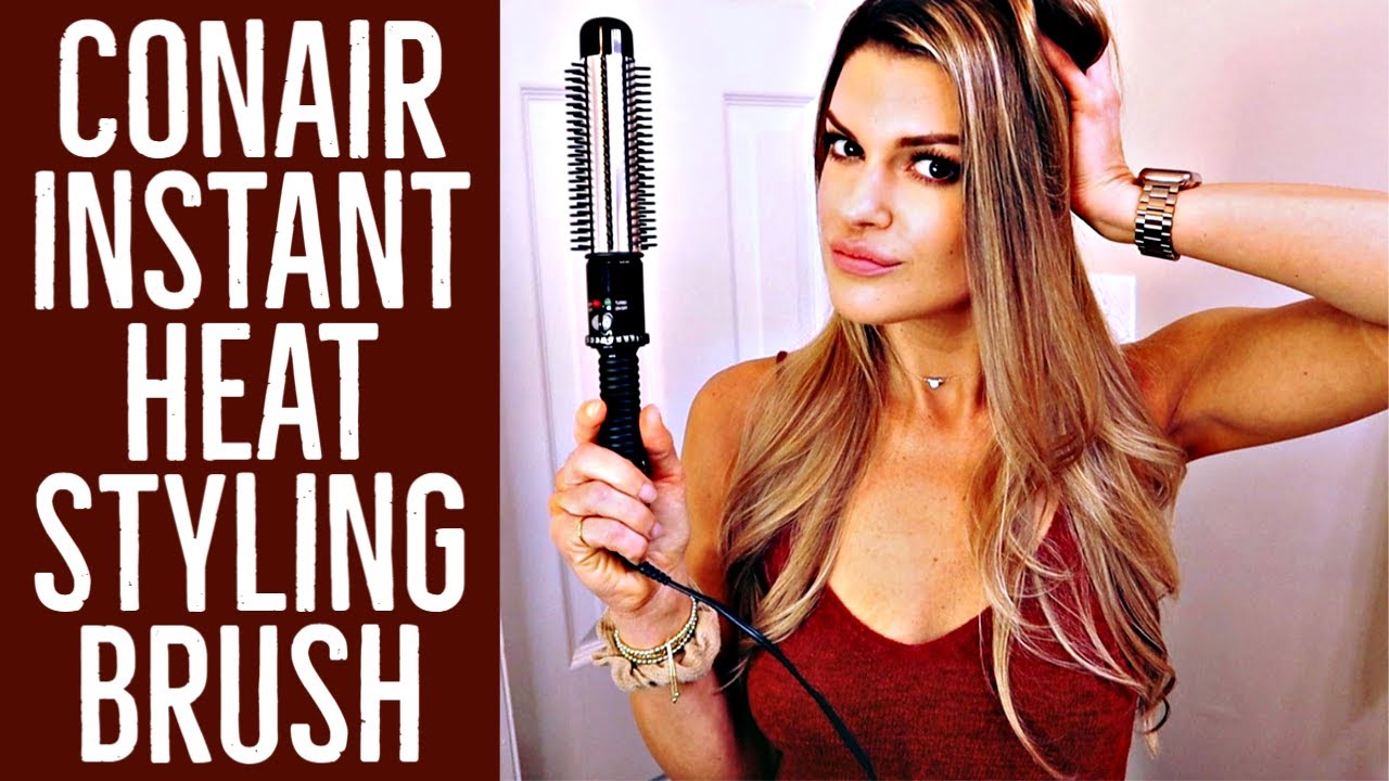 CONAIR INSTANT HEAT STYLING BRUSH REVIEW & TUTORIAL |