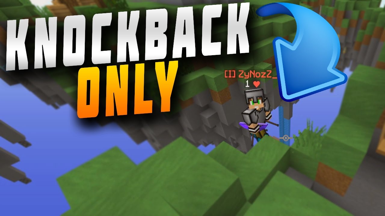 KNOCKBACK ONLY KILL ROUND CHALLENGE! Minecraft` UNCUT SKYWARS w/ Justin