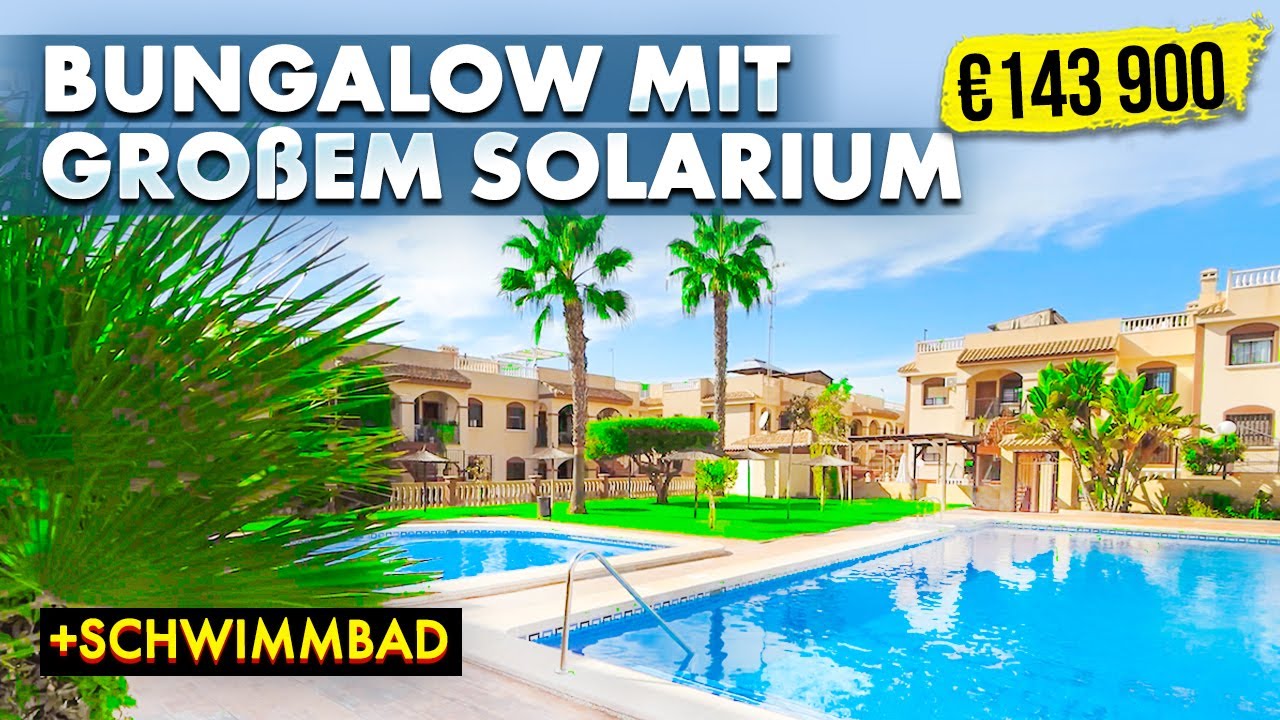 Immobilien in Spanien ☀️ Bungalow mit großem Solarium in Torrevieja | 143 900 €