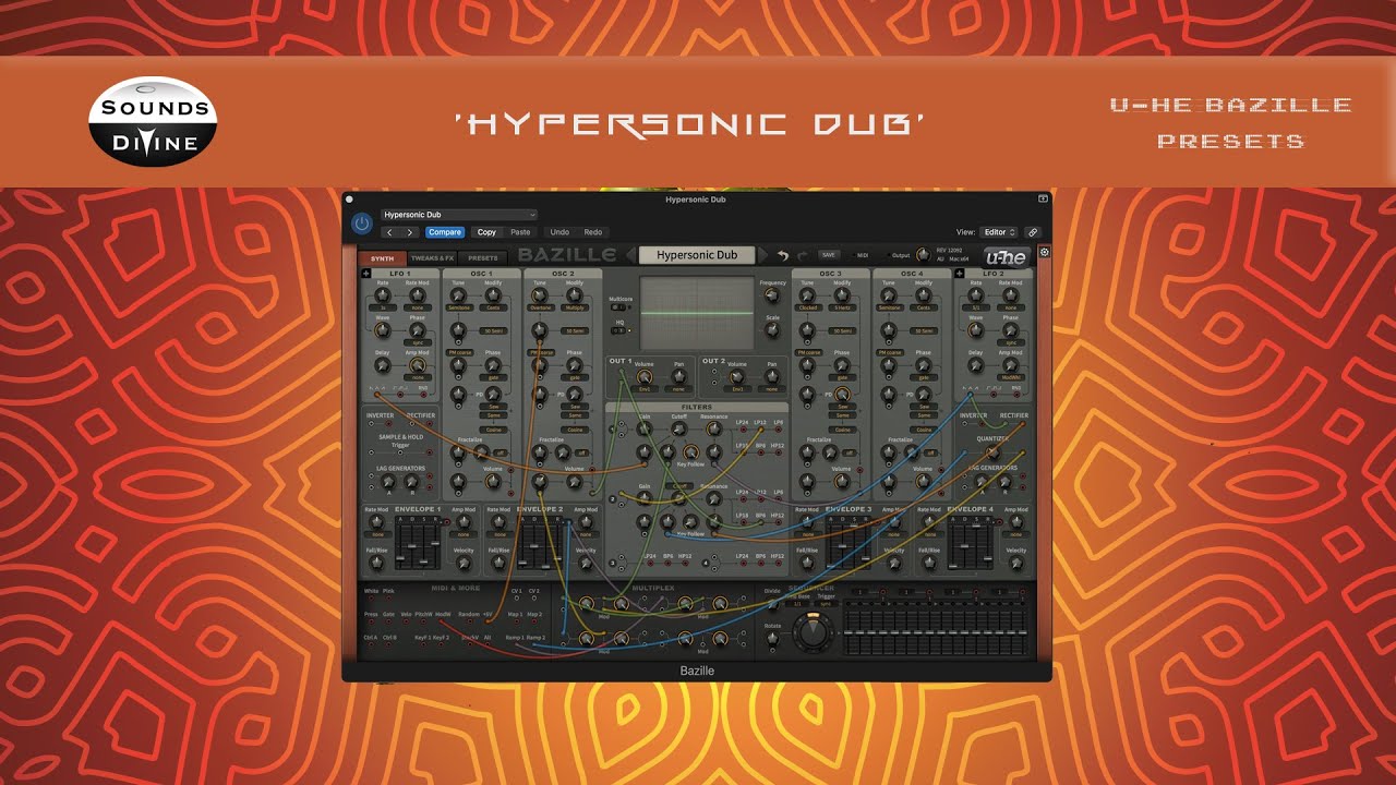 SoundsDivine 'Hypersonic Dub' - U-he Bazille
