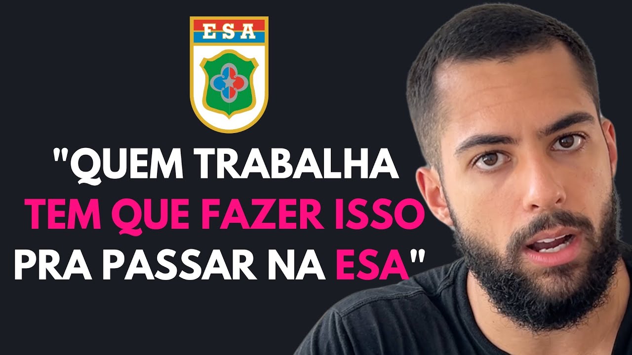 Trabalha e estuda? Como passar na ESA? (Guia definitivo)