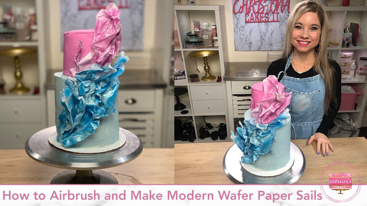 How to Airbrush and Make Modern Wafer Paper Sails