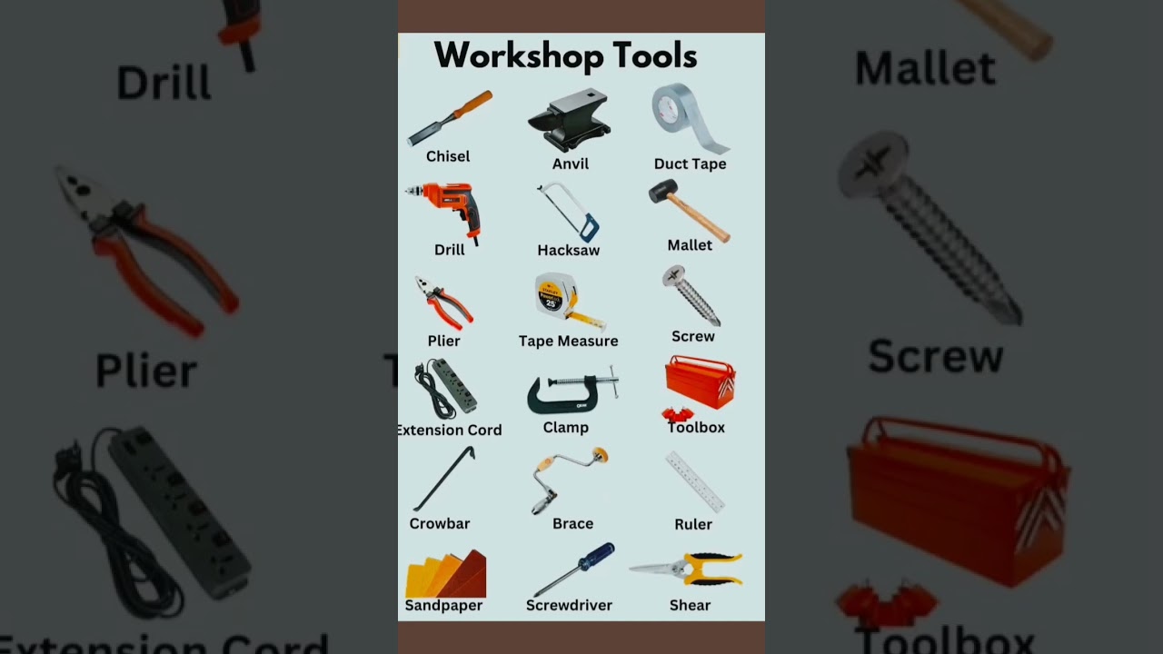 English vocabulary for carpenter , engineers or electricians #shortsfeed