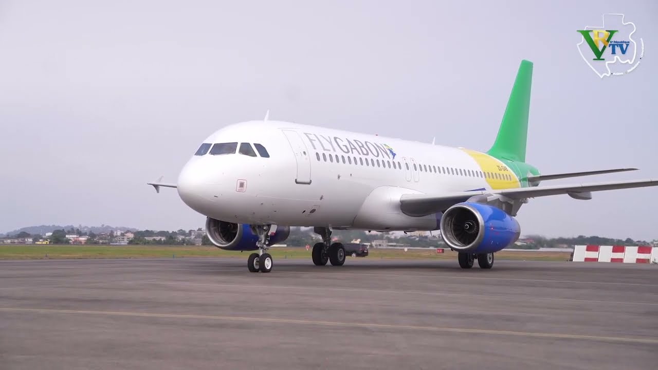 S.E Brice  Clotaire Oligui Nguema a réceptionné le nouvel Airbus A320 de Fly Gabon