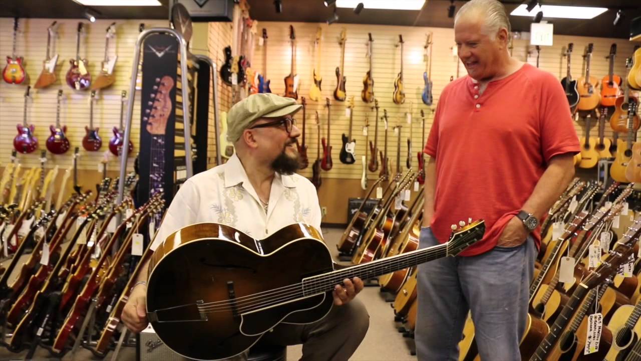Jimmy Vivino plays a 1924 Gibson L-5 Lloyd Loar at Norman's Rare Guitars