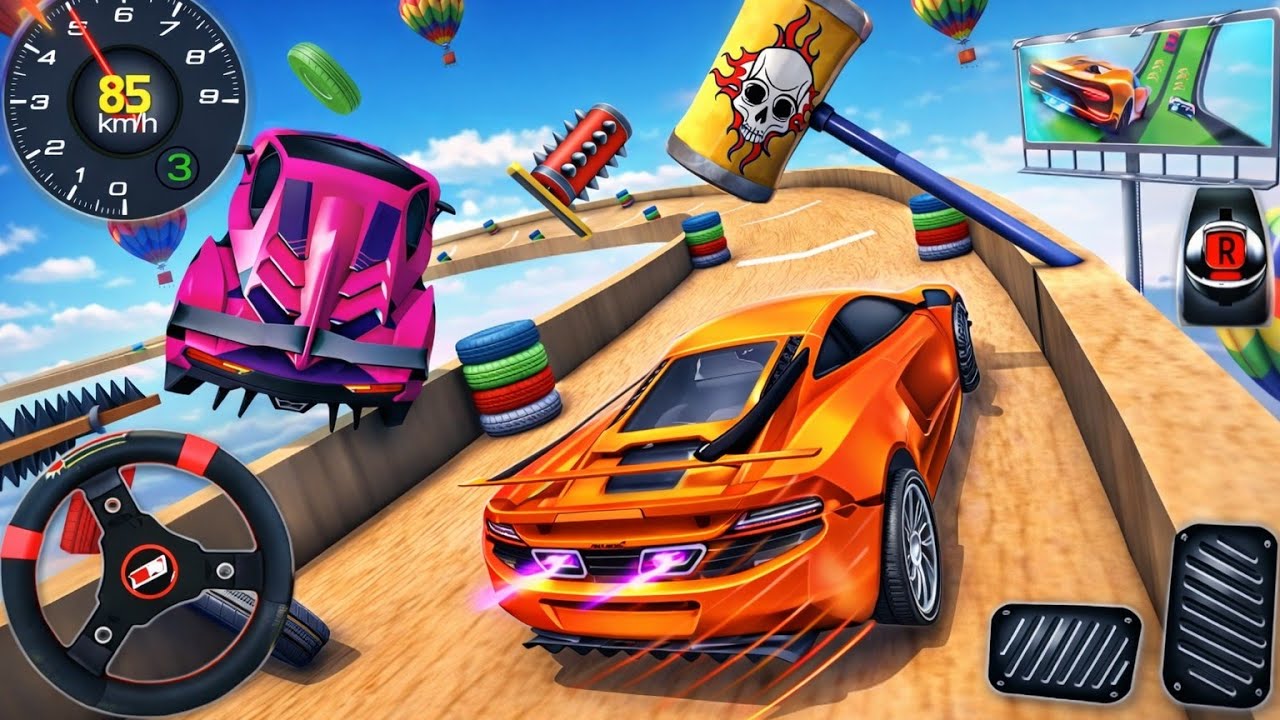 Super Hero Master Car Stunt Gameplay 🚗🔥 | Mega Ramps, Extreme Jumps & Crazy Stunts