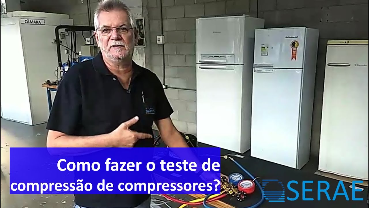 Como fazer o teste de compressão de compressores de refrigerador.