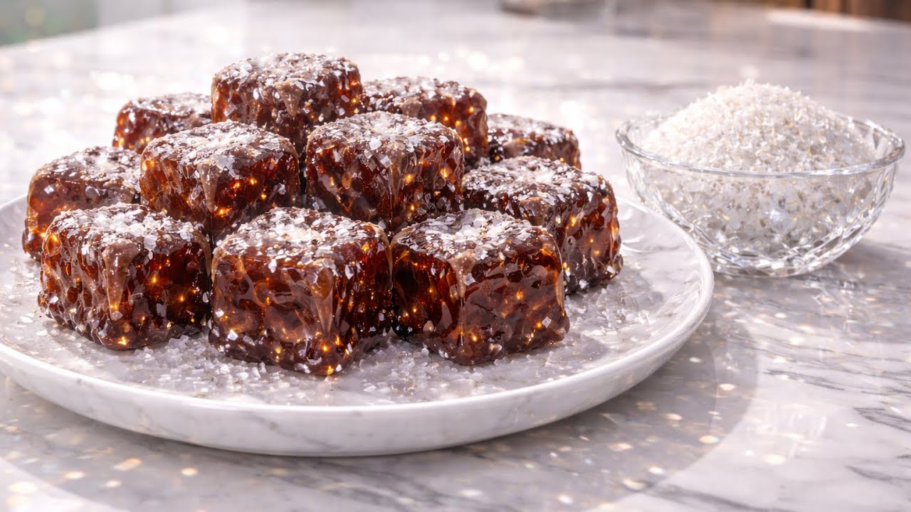 Making Australia’s Famous Lamington dessert 🍮 … But It’s Glass! | Satisfying ASMR”