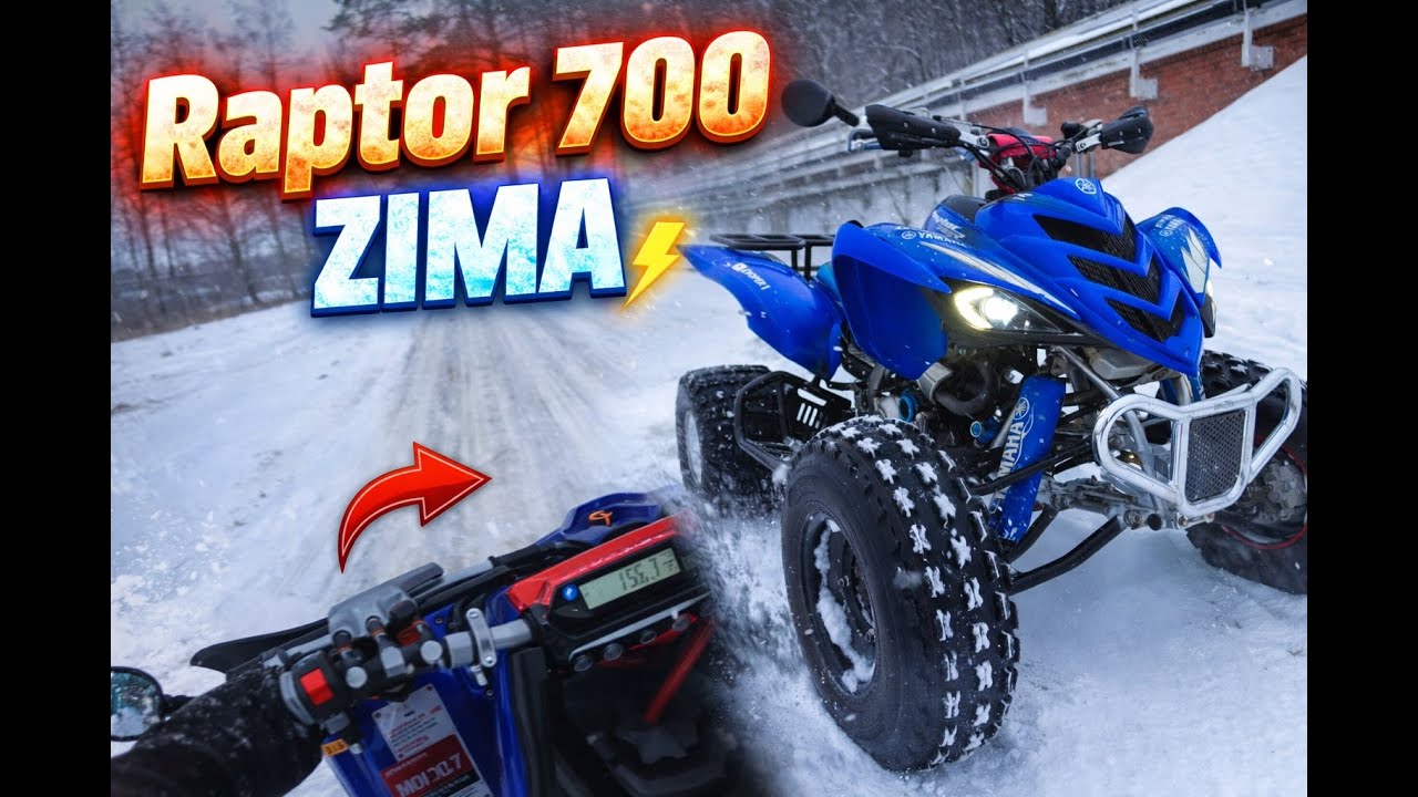 👉 RAPTOR 700 vs ŚNIEG - ledwo to opanowałem! ❄️