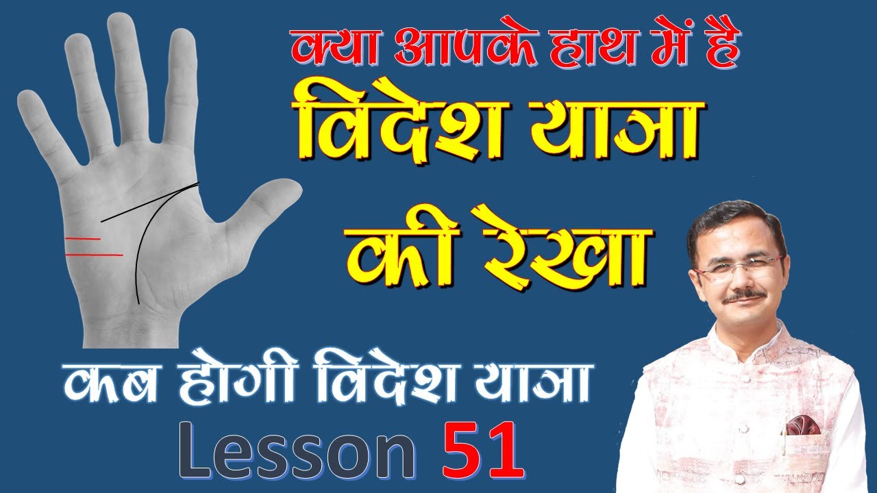 यात्रा रेखा | Travel line |Palmistry हस्तरेखा ज्ञान Lec.51 सामुद्रिक शास्त्र Hastrekha gyan