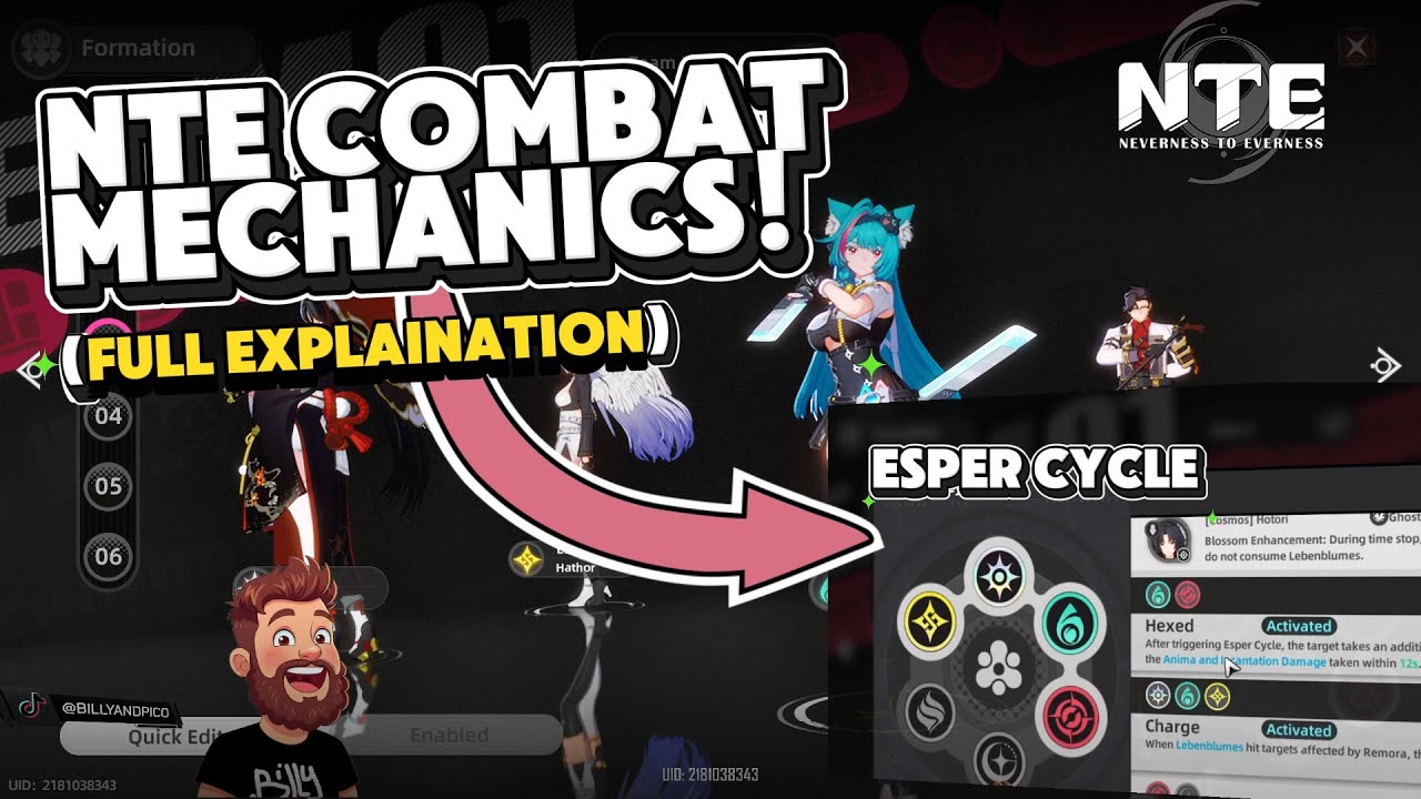 NTE Combat Mechanics and Esper cycle - Full explaination (Neverness to everness)