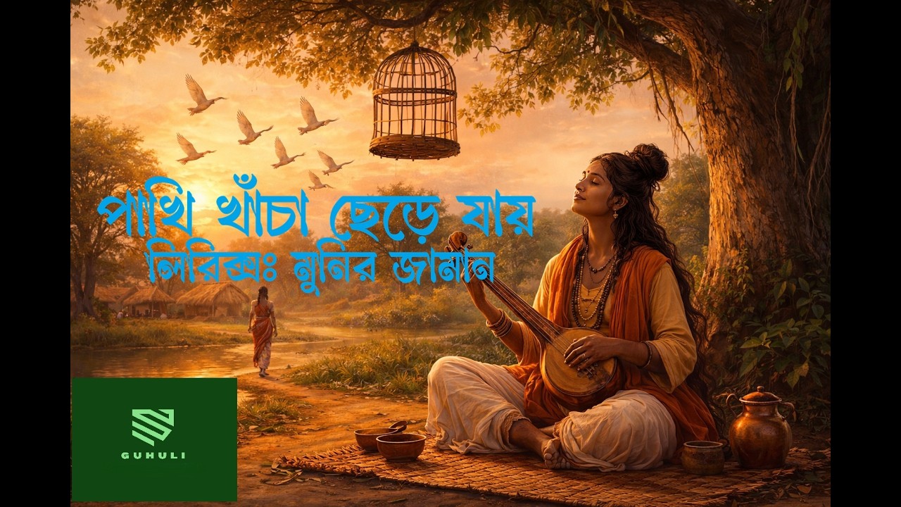 পাখি খাঁচা ছেড়ে যায় | Mystical Baul Song | Bangla Folk Song | Moner Manush Baul Gaan
