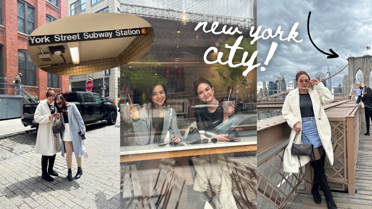 Ara in USA 🇺🇸 my first subway experience, brooklyn bridge, central park & manhattan, nyc ☁️